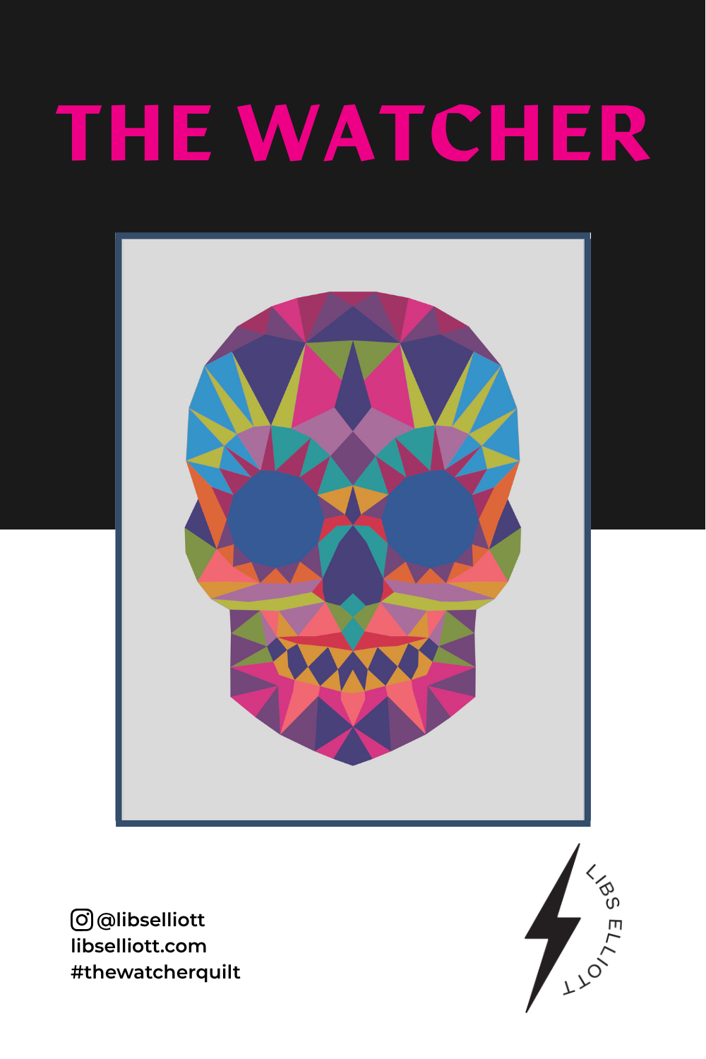 THE WATCHER SKULL EPP Quilt Pattern