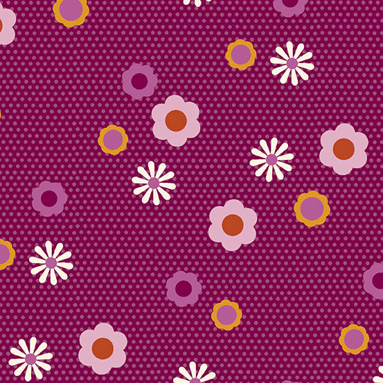 Pin Dot Posy in Cherry