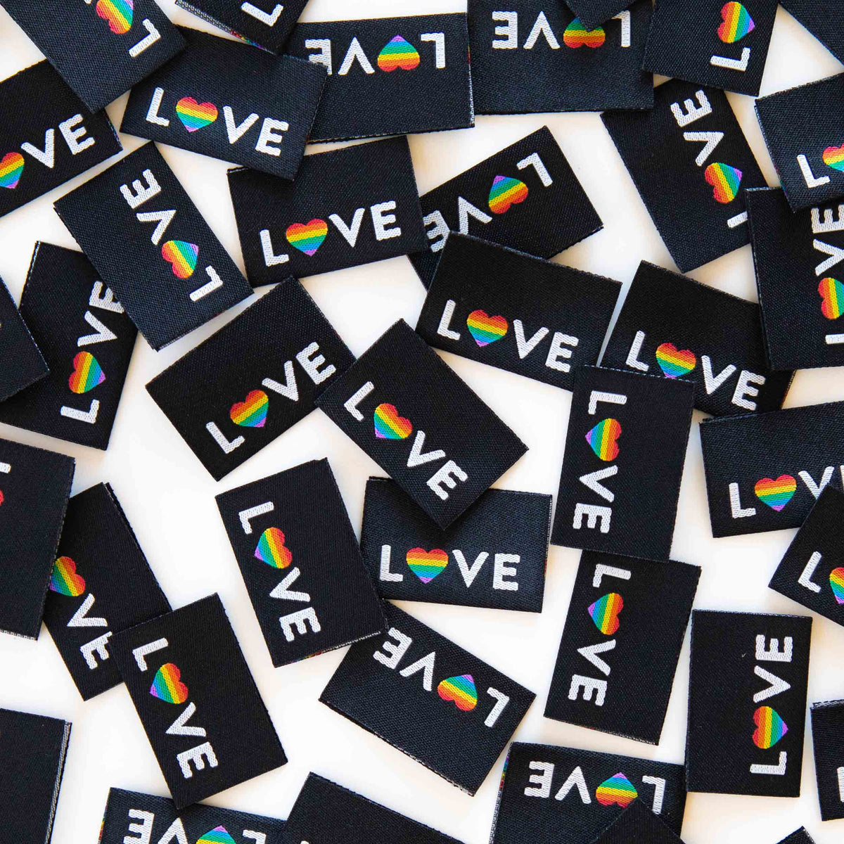 Love Pride Heart Woven Sewing Labels - Pride Gift โ Libs Elliott