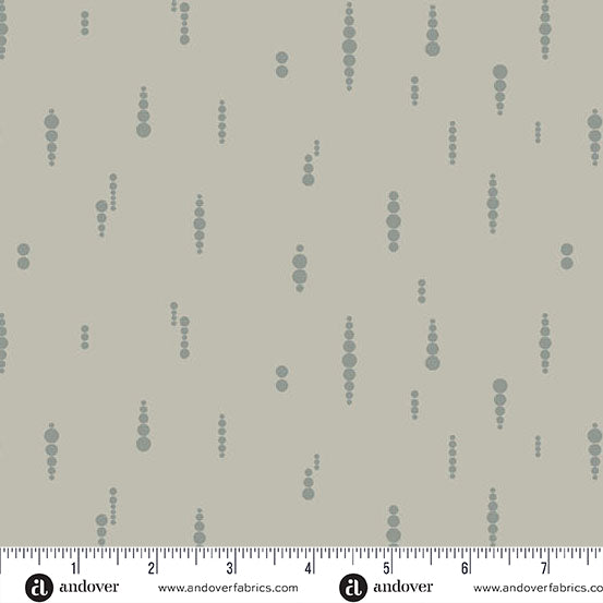 Crop Circles in Pastel Grey