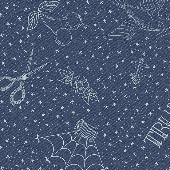 Almost Blue - Draw in Indigo Metallic
