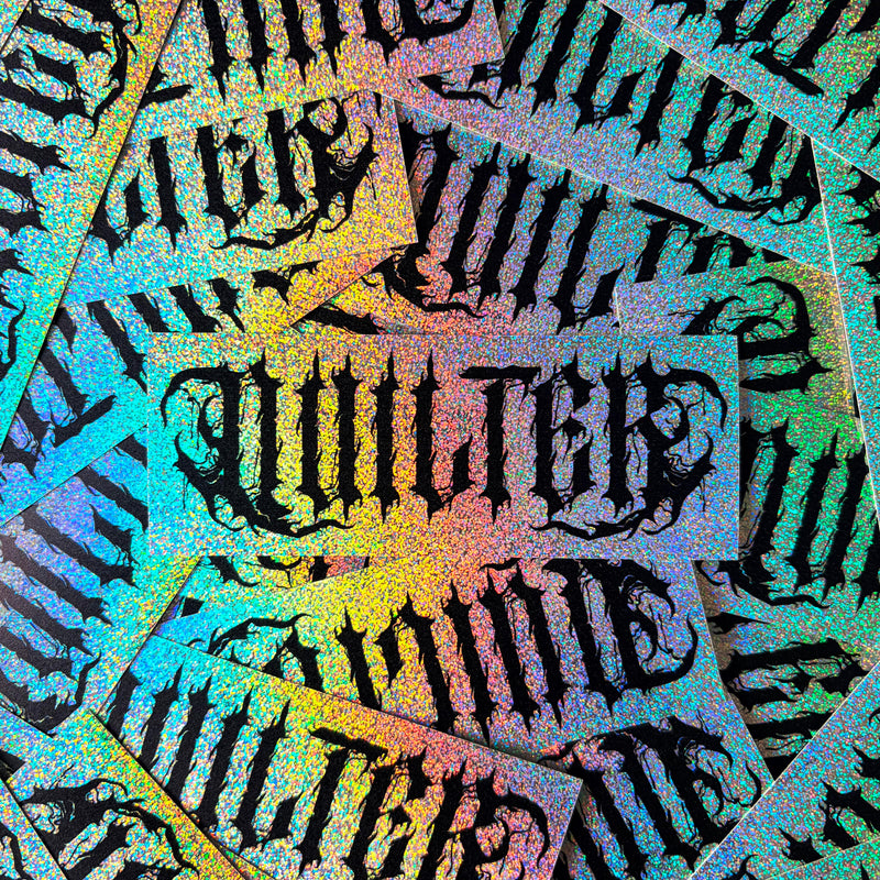 Heavy Metal 'Quilter' Glitter Sticker