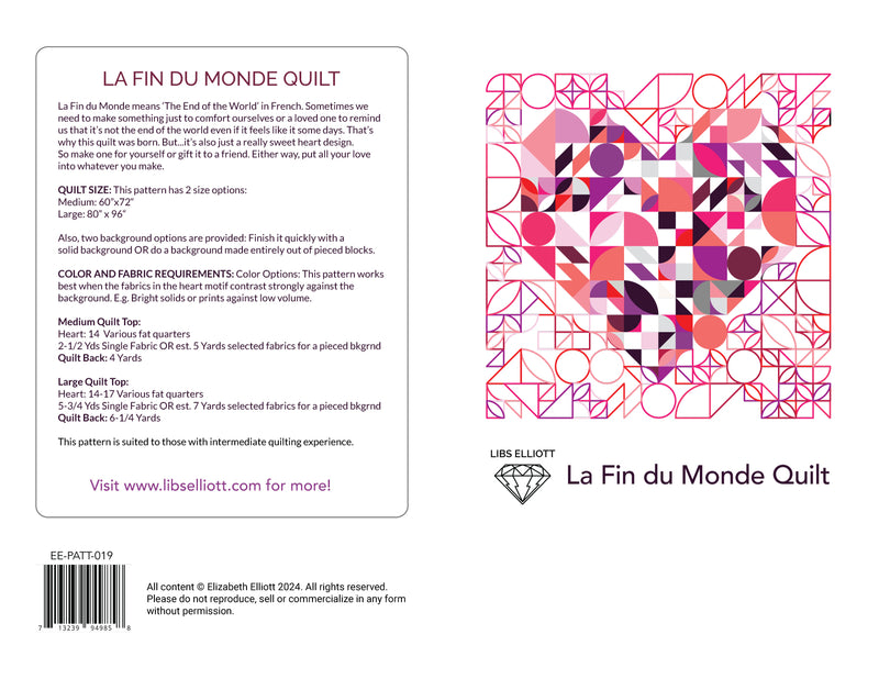 LA FIN DU MONDE Quilt Pattern