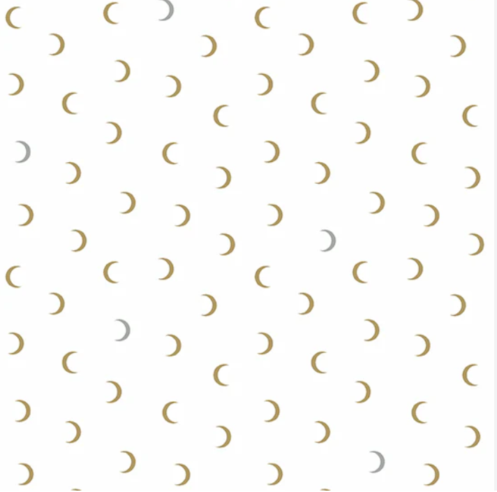 Moon Age in Ivory Metallic