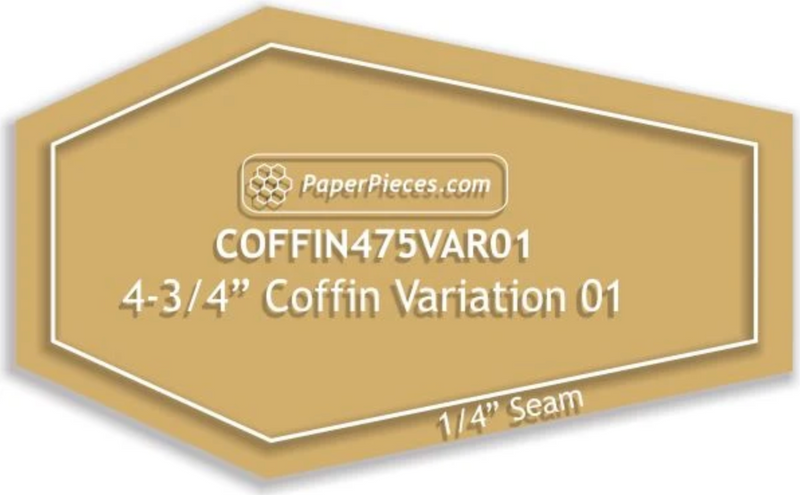 Coffin Dresden Plate EPP Kit with PHANTASM Fabrics