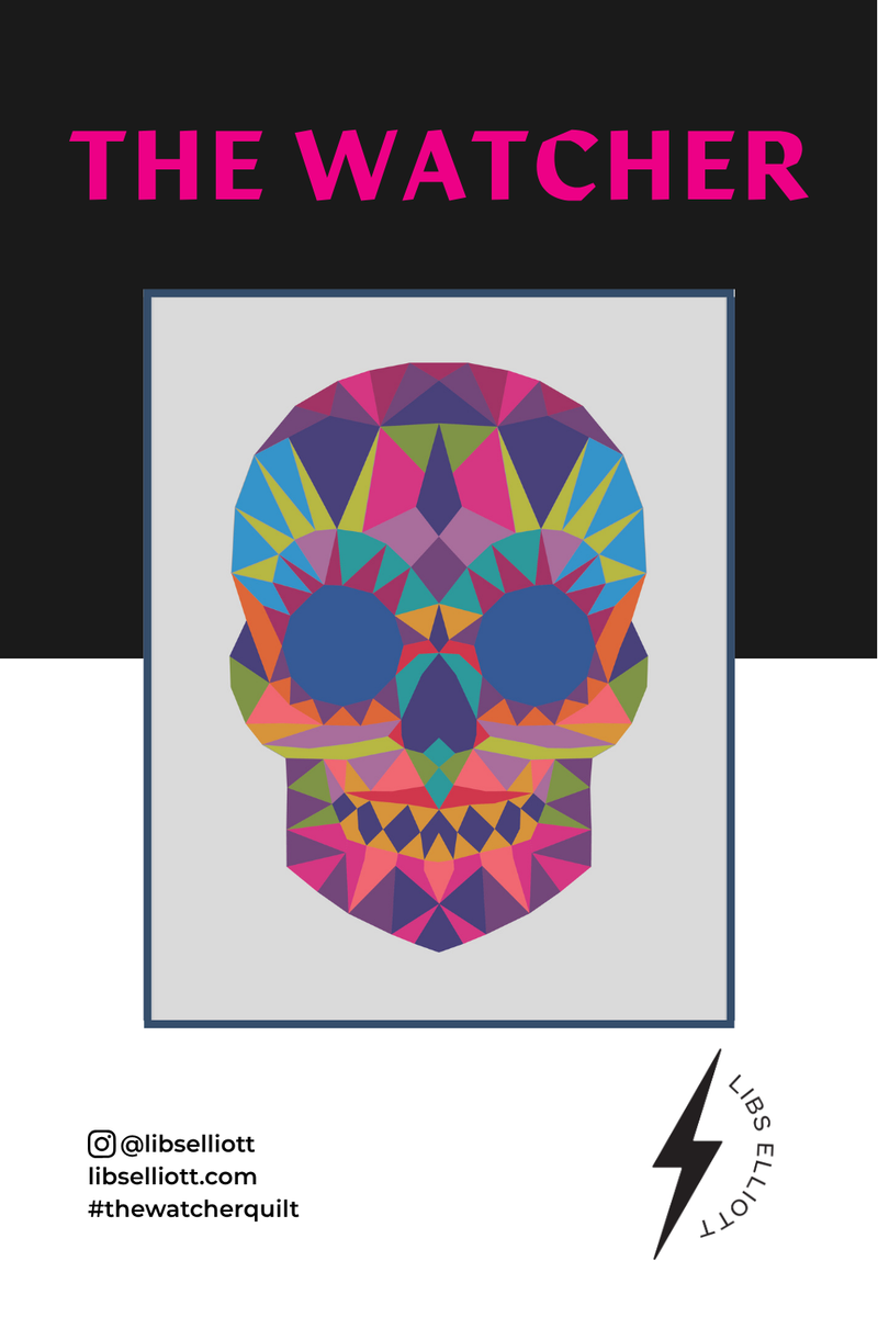 THE WATCHER SKULL EPP Quilt Pattern