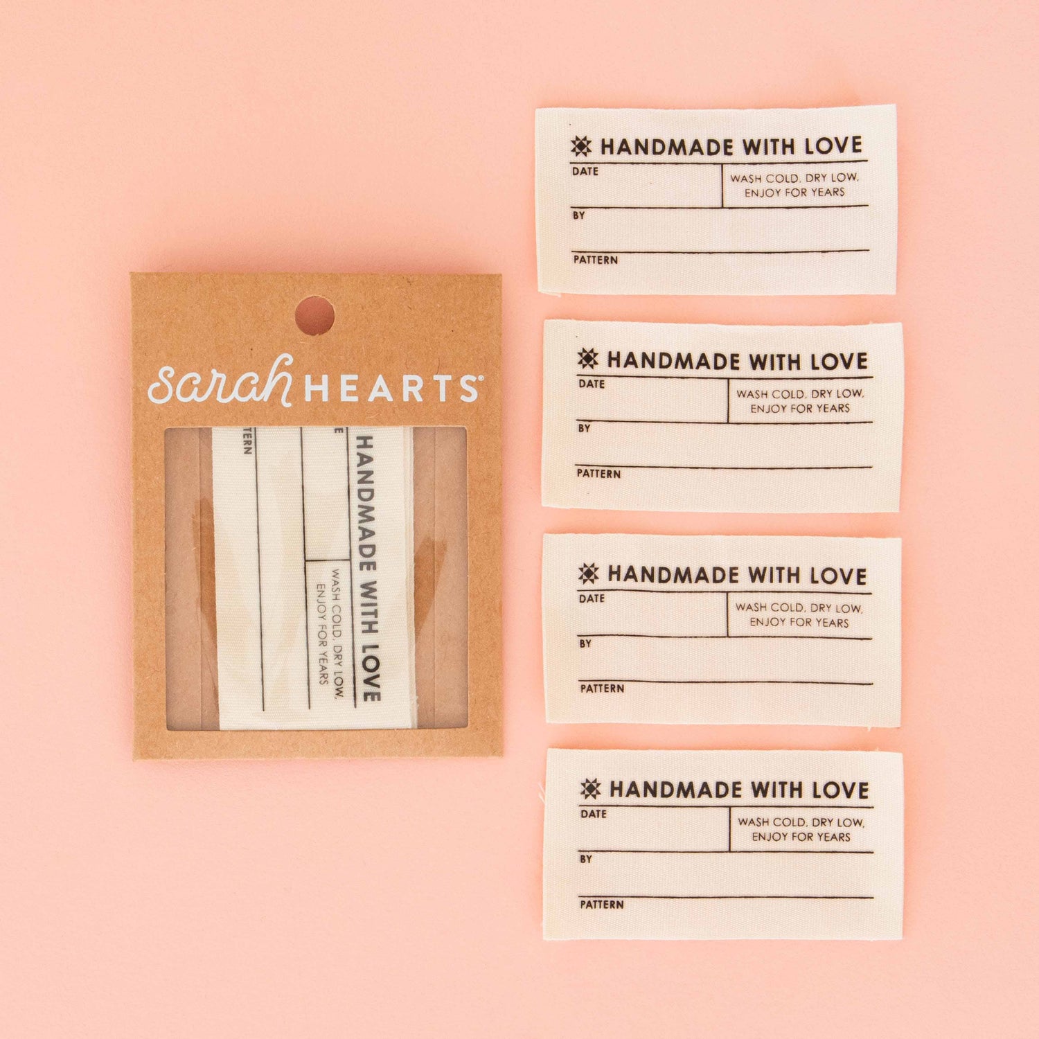 Quilt Info Large Write-In Organic Cotton Sewing Labels