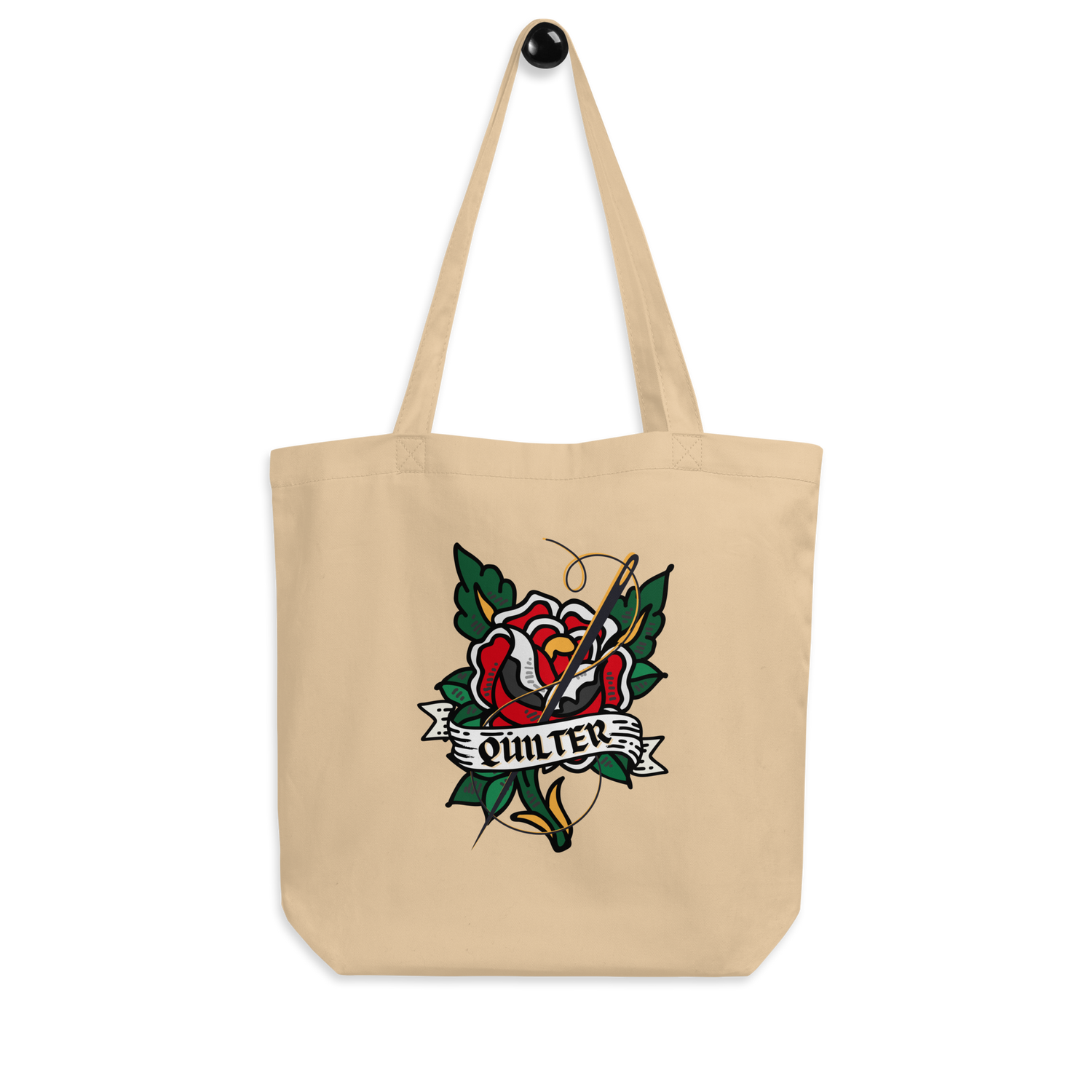 Quilter Tattoo Motif Eco Tote Bag