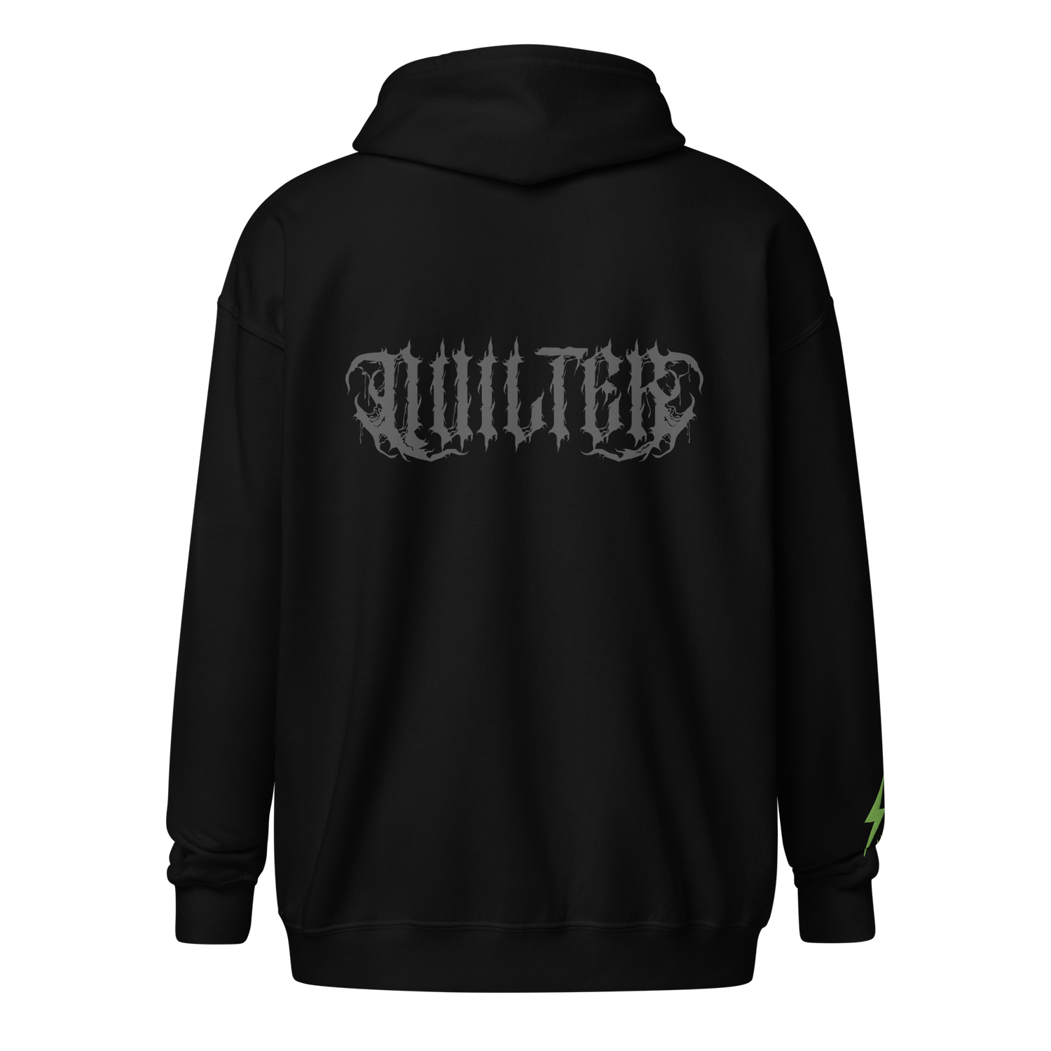 Black-on-Black 'Quilter' Unisex Zip Hoodie