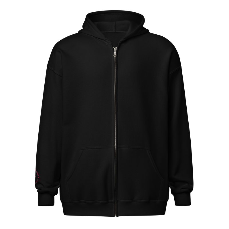 Hot Pink 'Quilter' Unisex Zip Hoodie