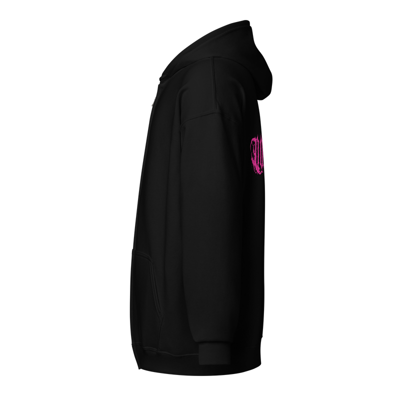 Hot Pink 'Quilter' Unisex Zip Hoodie