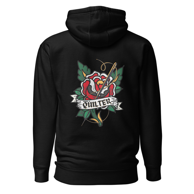 Tattoo Quilter Motif Unisex Hoodie