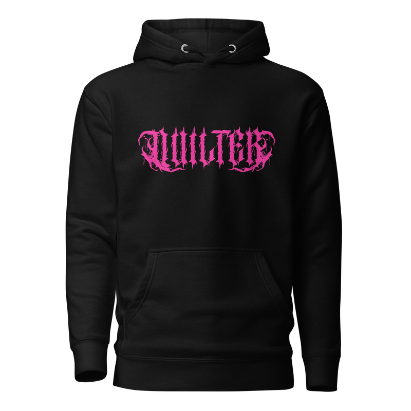 Hot Pink Metal 'Quilter' Unisex Hoodie