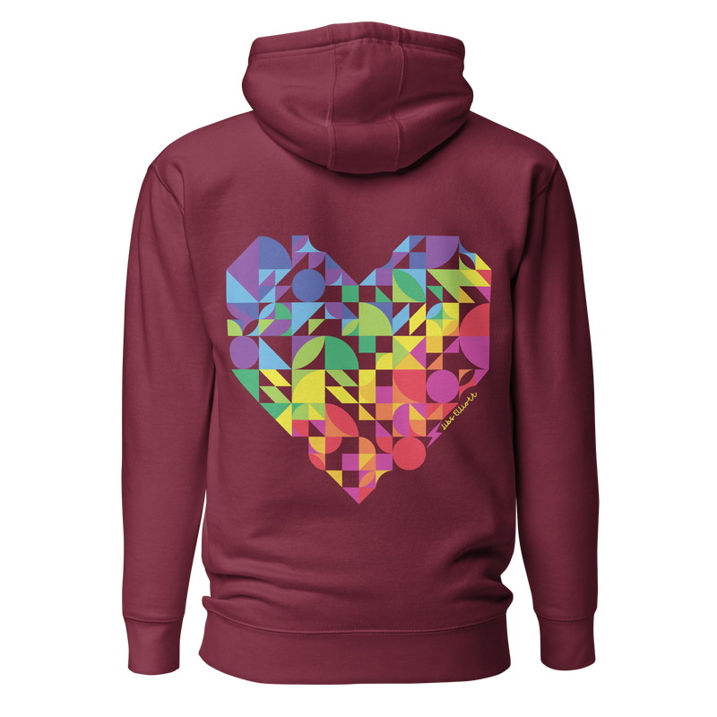 Rainbow Heart Unisex Hoodie
