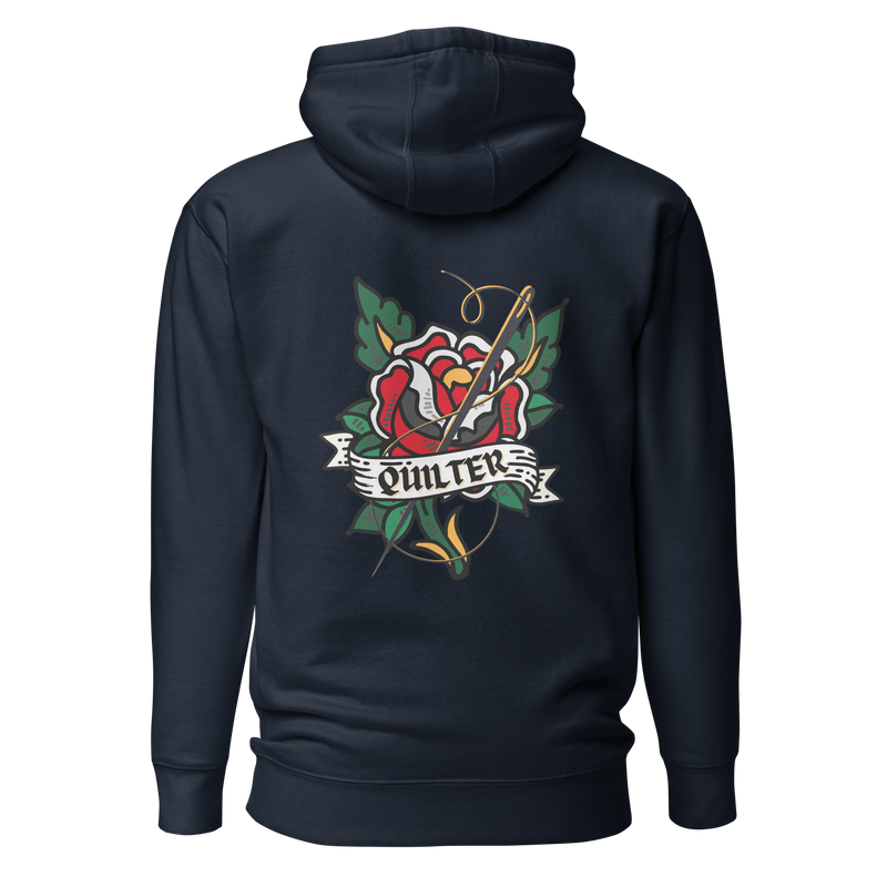 Tattoo Quilter Motif Unisex Hoodie