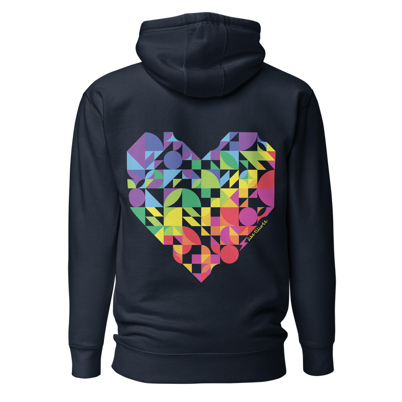 Rainbow Heart Unisex Hoodie