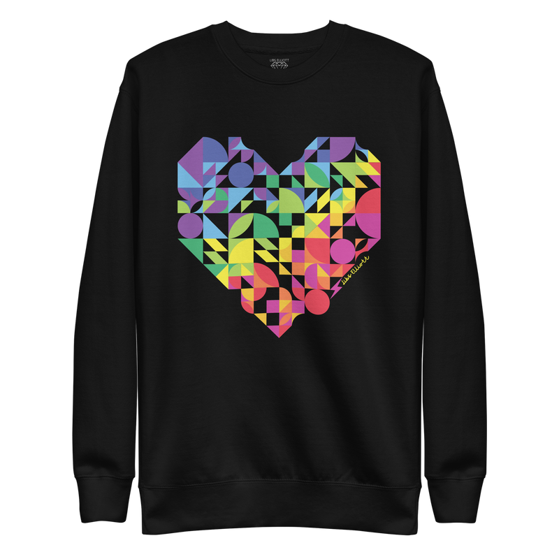 Rainbow Heart Premium Sweatshirt
