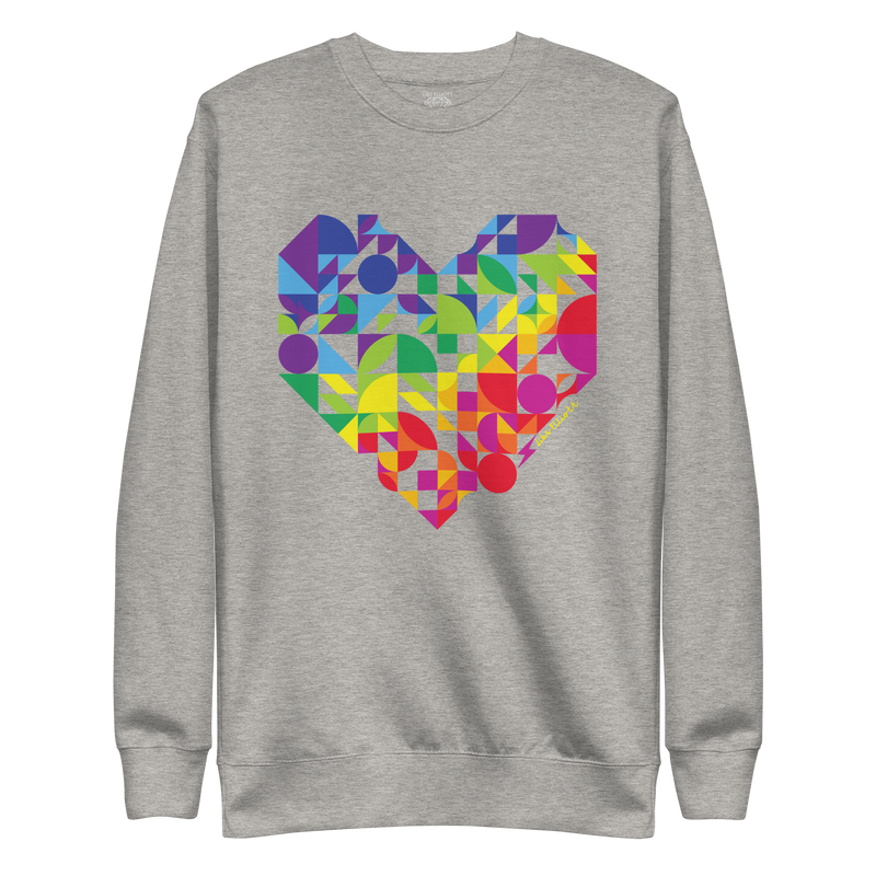 Rainbow Heart Premium Sweatshirt