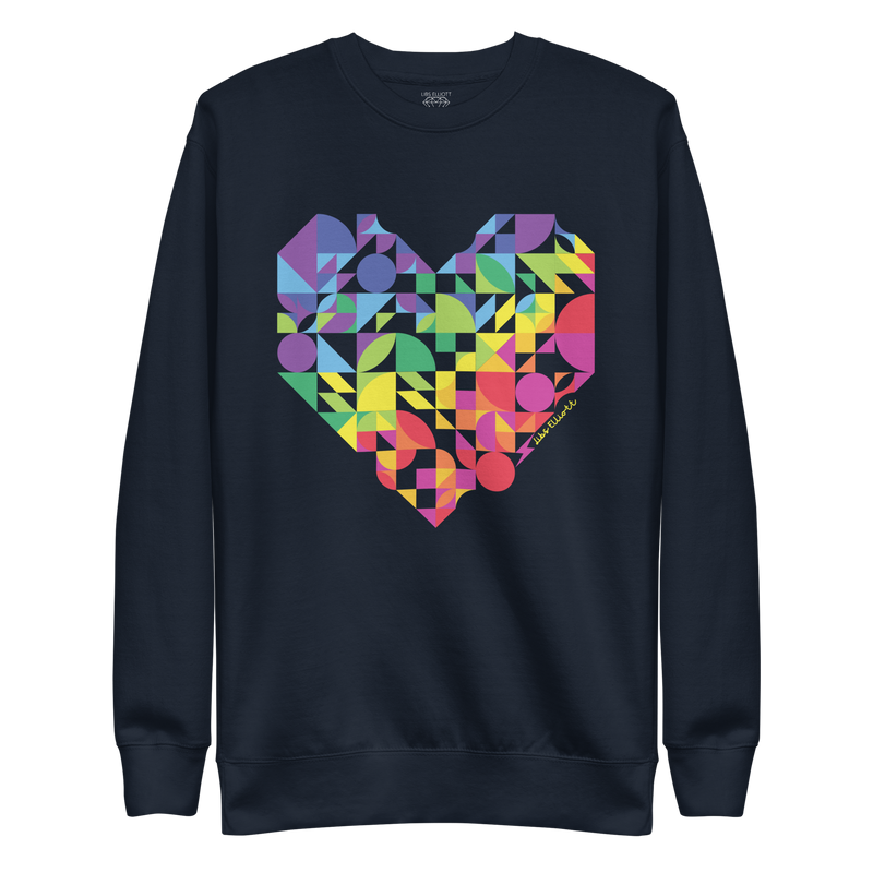 Rainbow Heart Premium Sweatshirt
