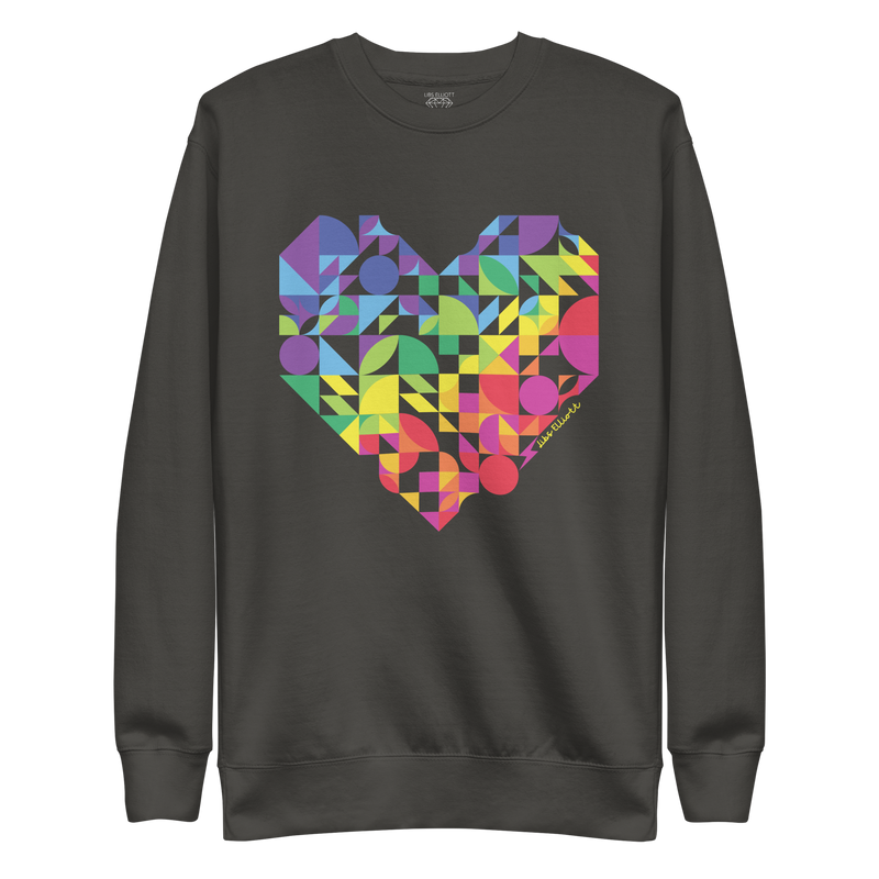 Rainbow Heart Premium Sweatshirt