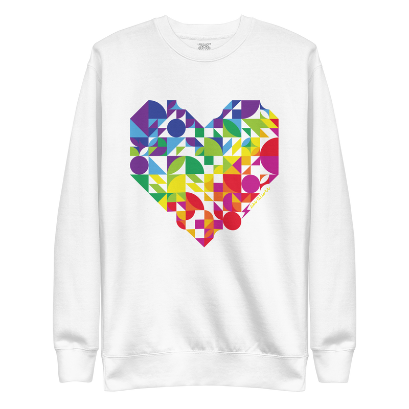 Rainbow Heart Premium Sweatshirt