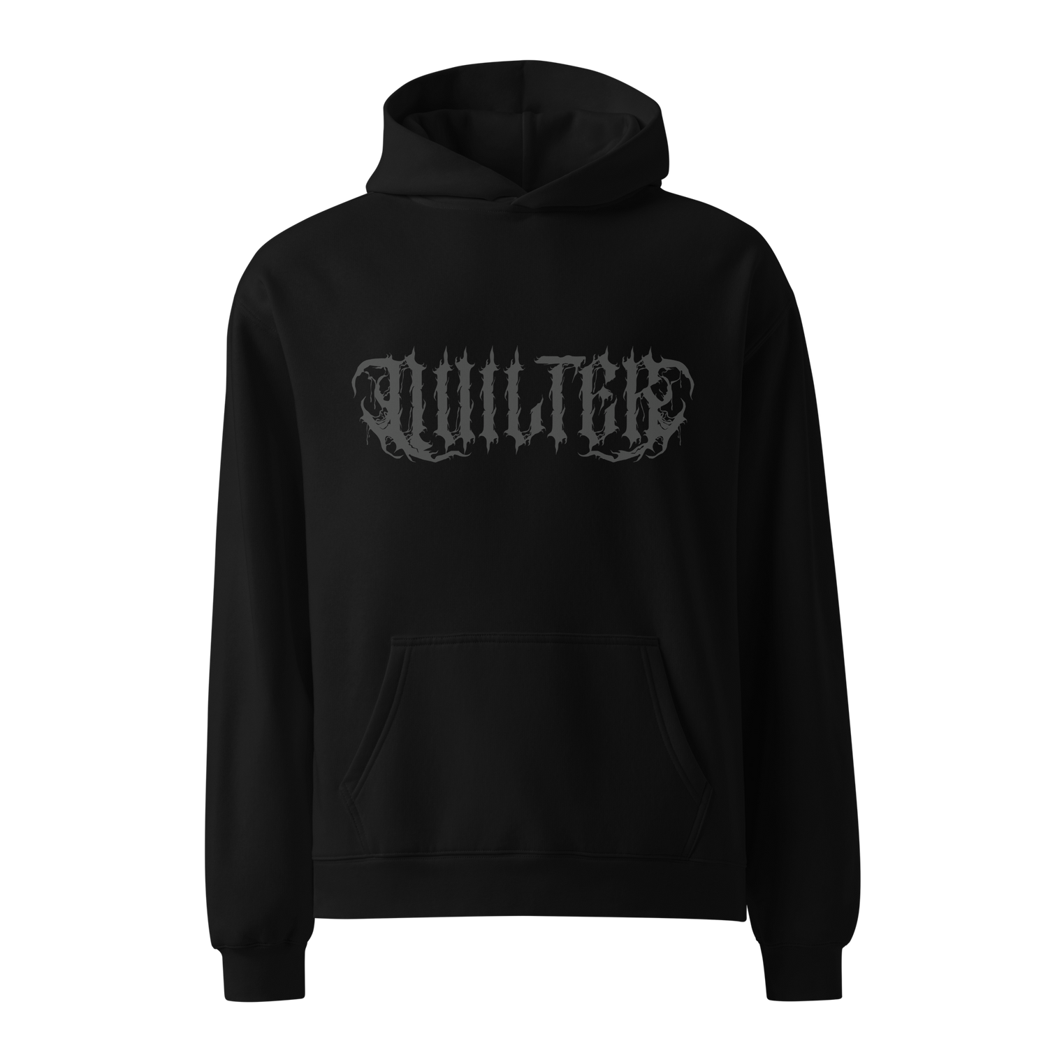 Black on Black 'Quilter' Unisex Oversized Hoodie