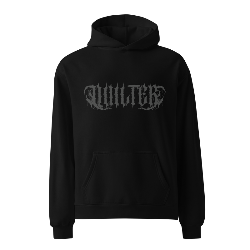 Black on Black 'Quilter' Unisex Oversized Hoodie
