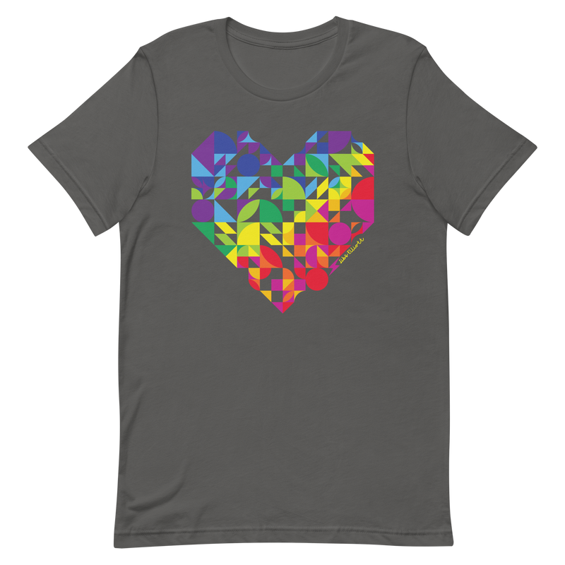 Rainbow Heart Unisex T-shirt