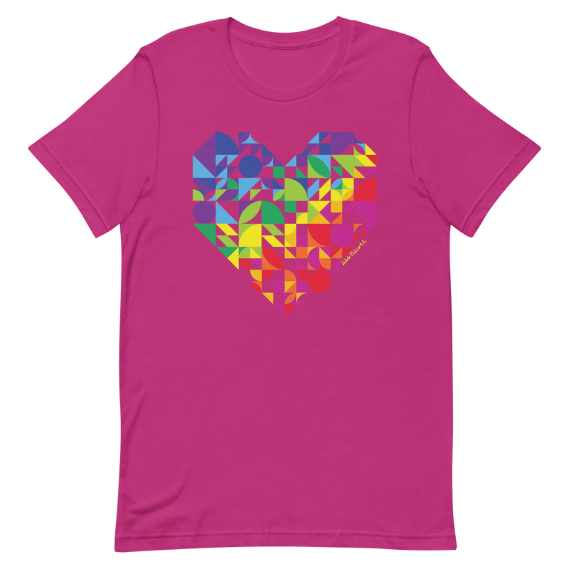 Rainbow Heart Unisex T-shirt
