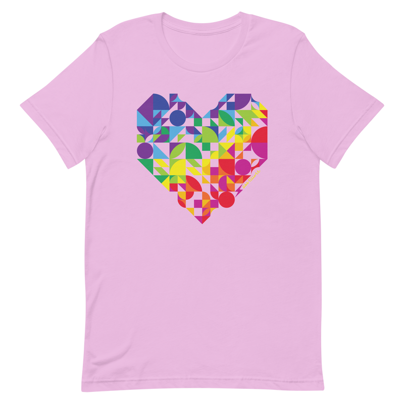 Rainbow Heart Unisex T-shirt