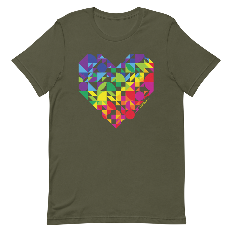 Rainbow Heart Unisex T-shirt
