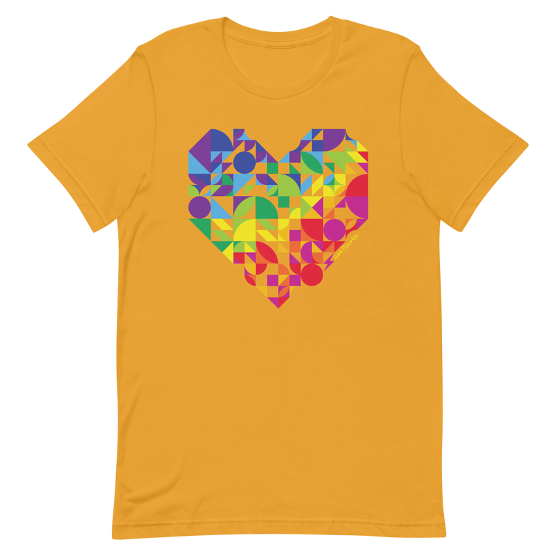 Rainbow Heart Unisex T-shirt
