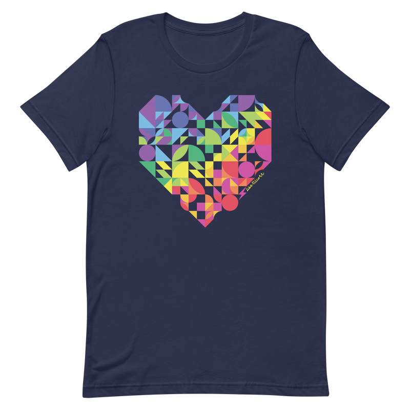 Rainbow Heart Unisex T-shirt