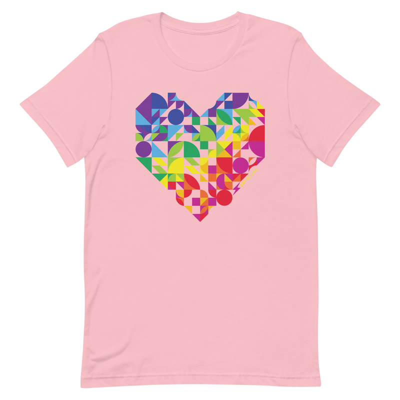 Rainbow Heart Unisex T-shirt