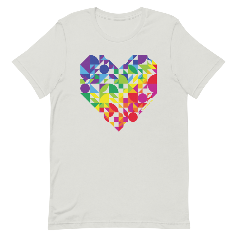 Rainbow Heart Unisex T-shirt