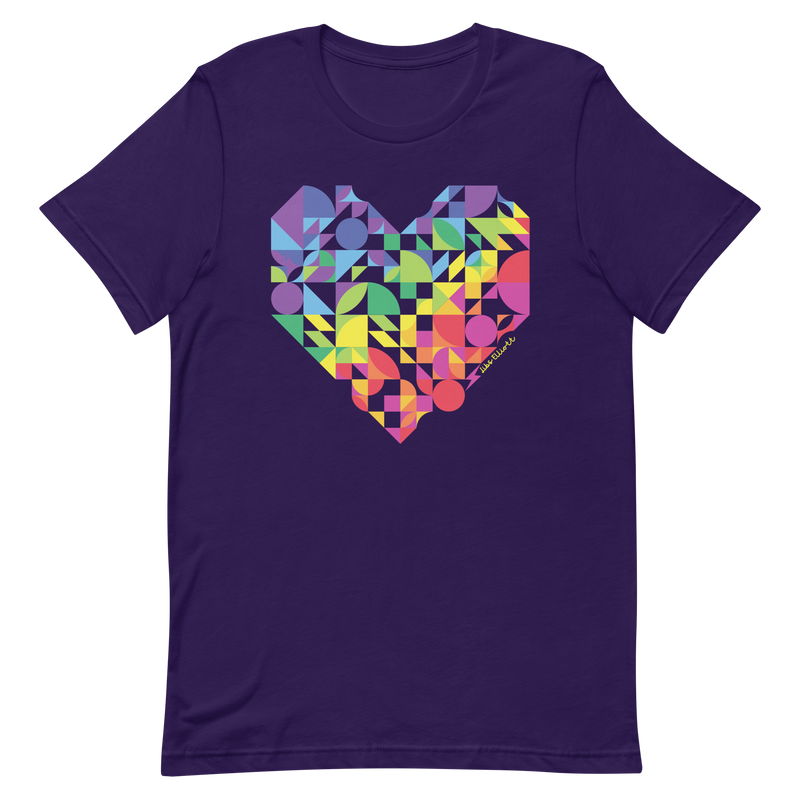 Rainbow Heart Unisex T-shirt