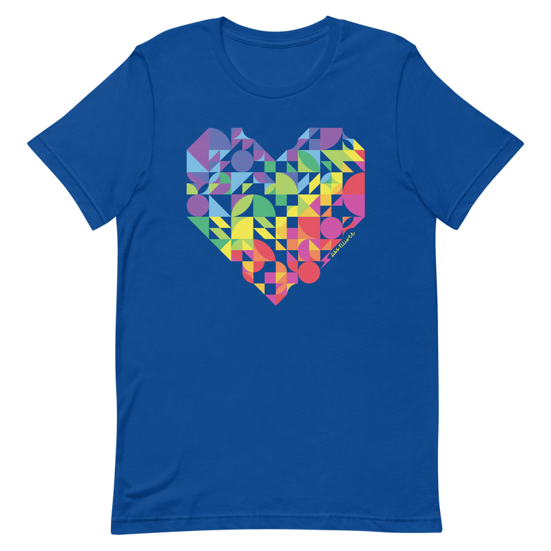 Rainbow Heart Unisex T-shirt