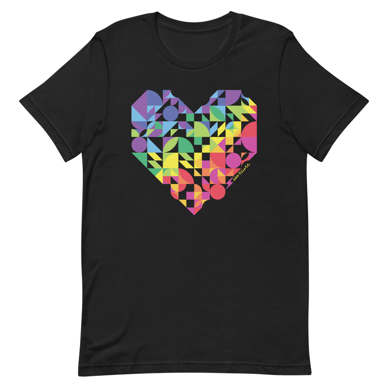 Rainbow Heart Unisex T-shirt