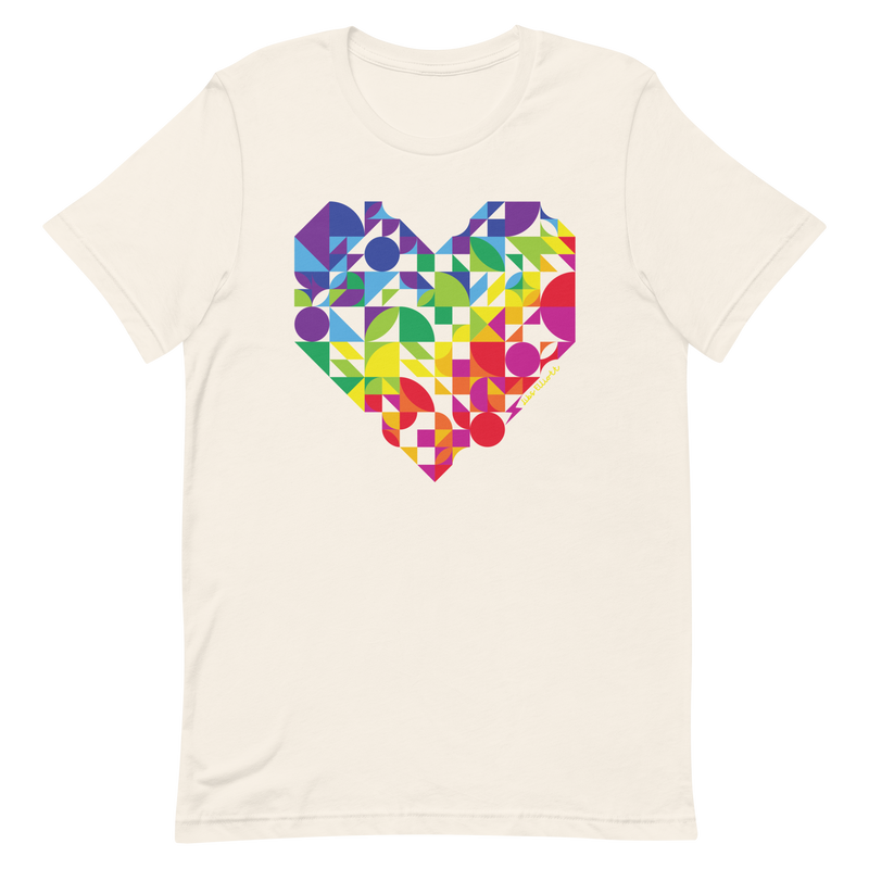 Rainbow Heart Unisex T-shirt