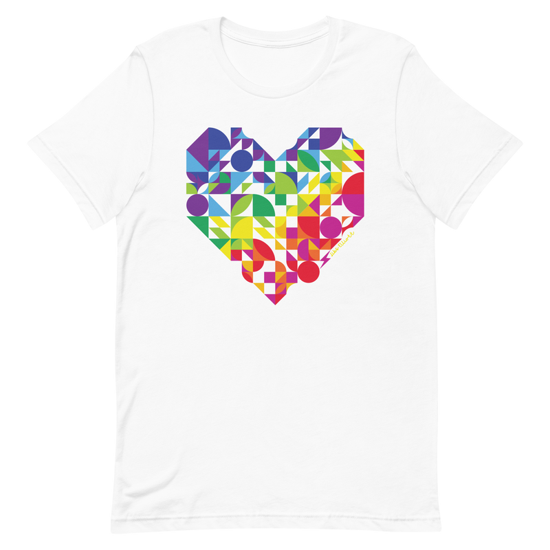 Rainbow Heart Unisex T-shirt