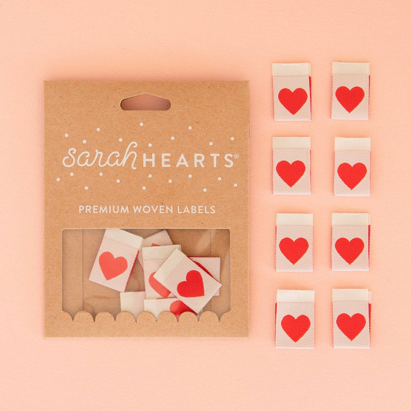 Labels For Heart Red Heart Woven Labels – Libs Elliott