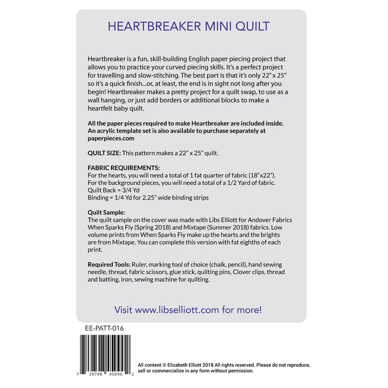 HEARTBREAKER EPP Quilt Pattern