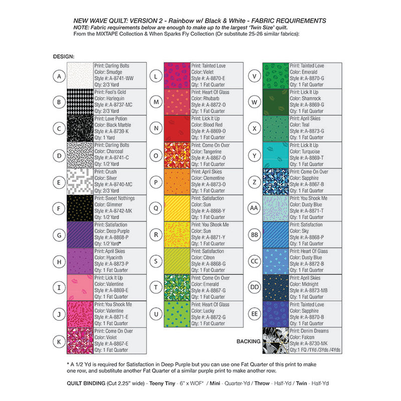 NEW WAVE Quilt Pattern