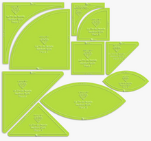 La Fin du Monde / Bloem Pattern - Acrylic Template Set - Large Quilt Set