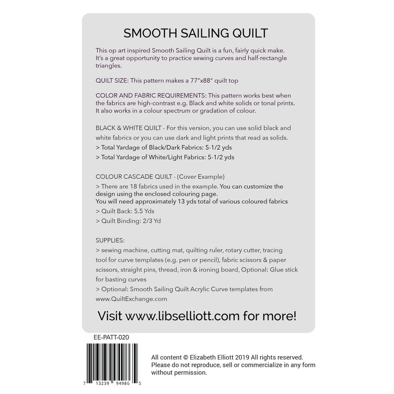 SMOOTH SAILING Quilt Pattern