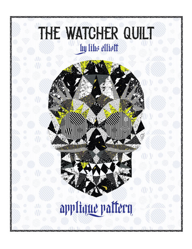 The Watcher Skull Applique Pattern - PDF Download