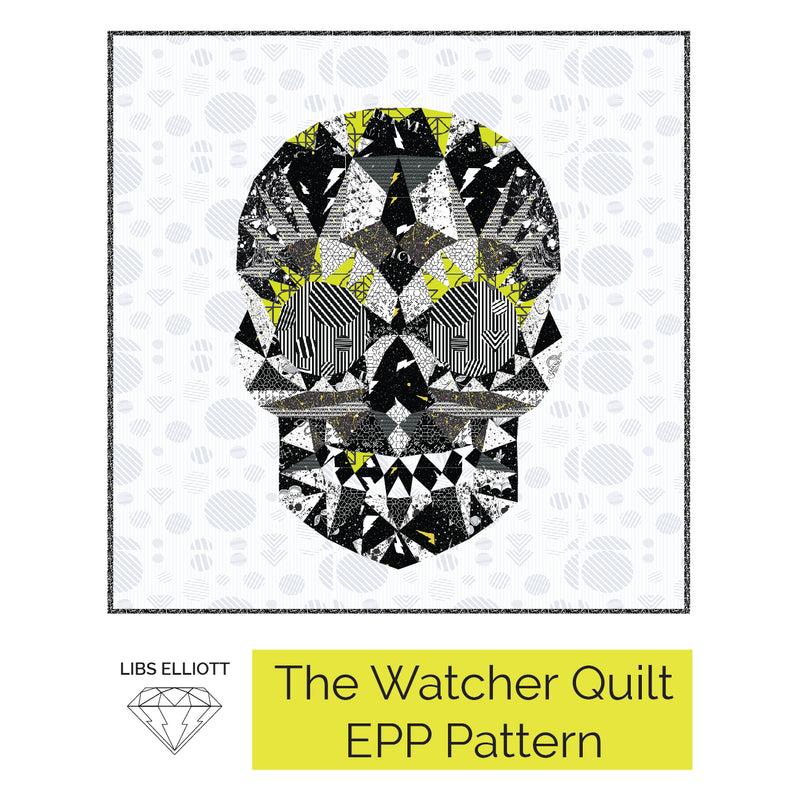 THE WATCHER SKULL EPP Quilt Pattern